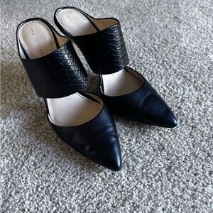 Banana Republic Black Leather Women's Heels